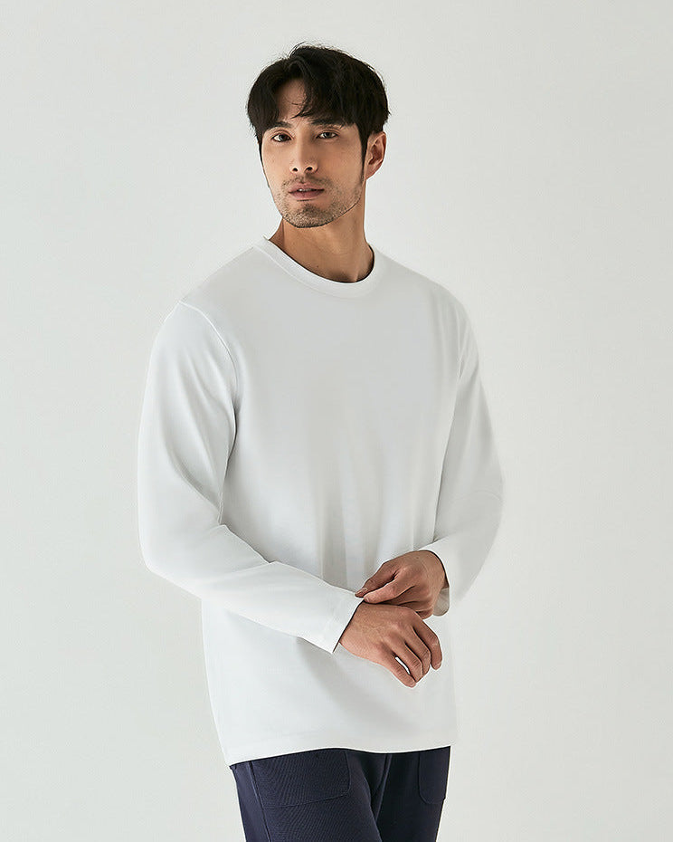 Premium Pima Cotton Long Sleeve T-Shirt: Soft, Durable, Elegant, Everyday Luxury