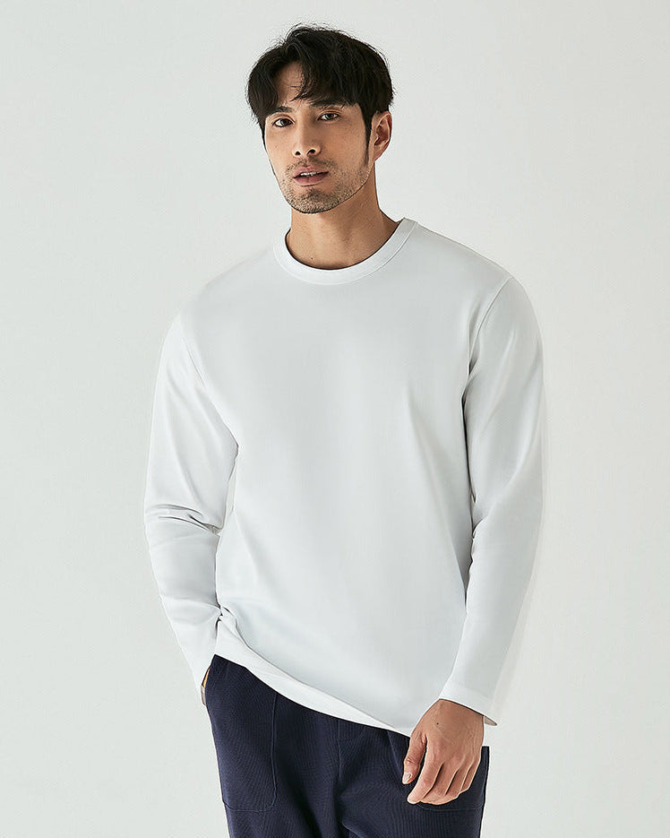 Premium Pima Cotton Long Sleeve T-Shirt: Soft, Durable, Elegant, Everyday Luxury