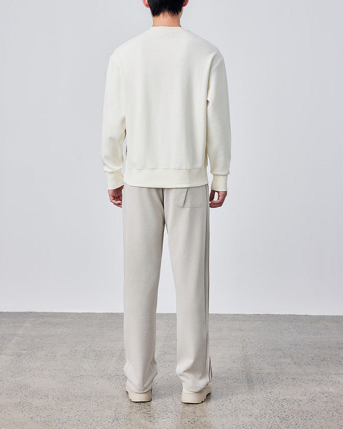 Momeike Horizon Stripe Crewneck: Soft Knit Pullover for Stylish Men