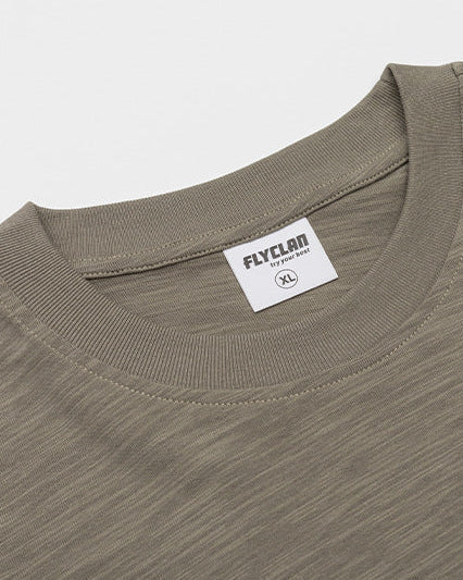 Tour&Tate Men's Premium Slub Cotton Long Sleeve Shirt for Casual Comfort