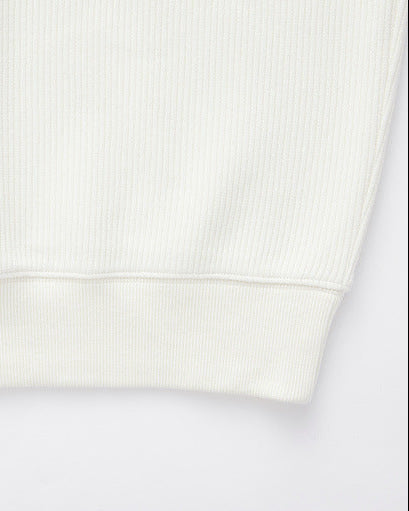 Men's Vertical Texture Half-Zip Stand Collar Sweatshirt - Casual Winter Pullover