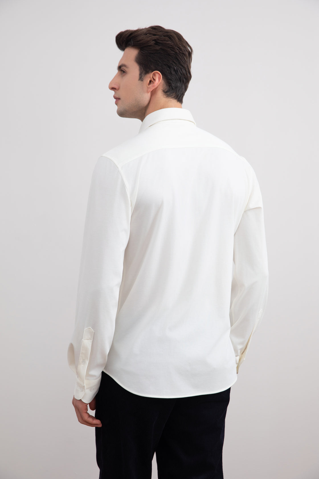Premium White Comfort Fit Men's Tailoring Shirt - Soft Everyday Essential