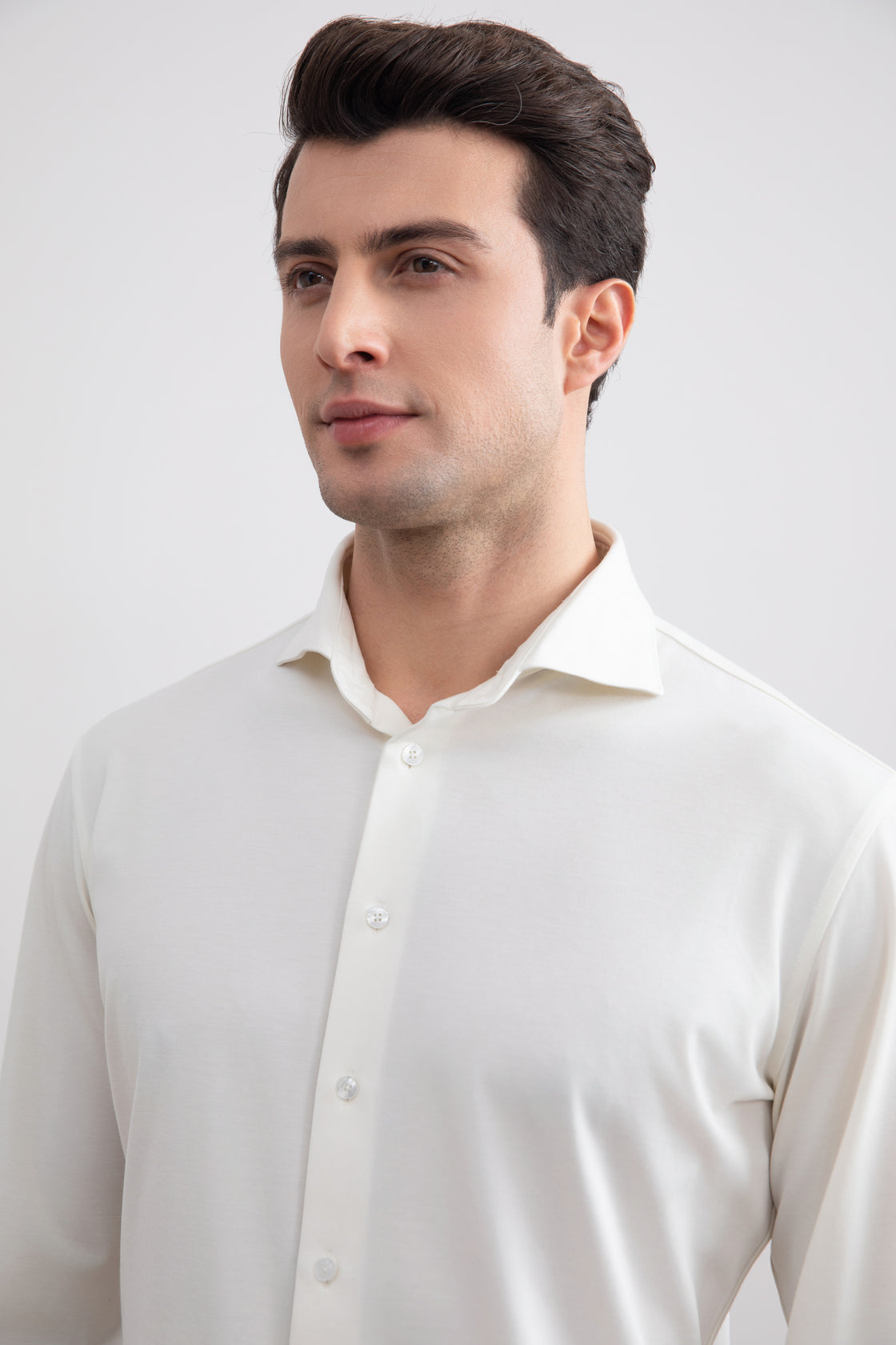 Premium White Comfort Fit Men's Tailoring Shirt - Soft Everyday Essential