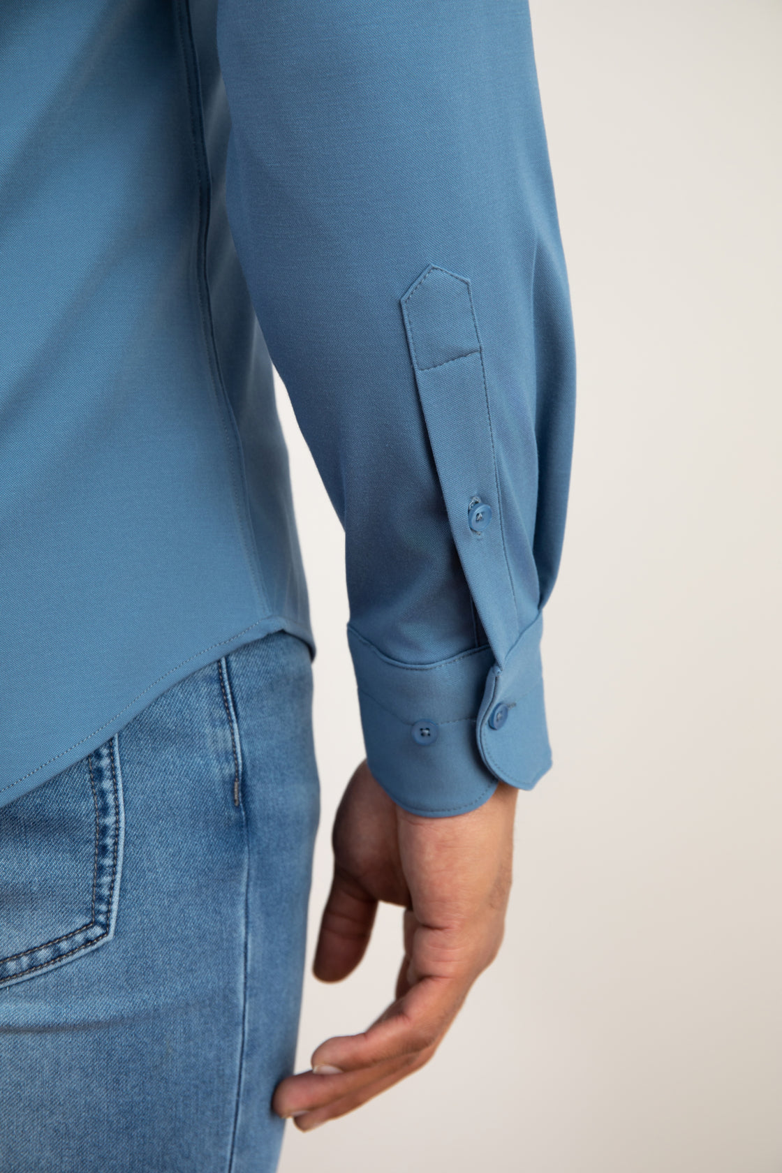 Premium Turquoise Cotton Comfort Shirt: Regular Fit, Semi-Spread Collar, Soft Feel