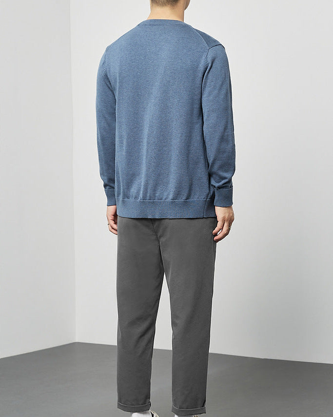 Mimaike Essential V-Neck Knit Cardigan – Soft Breathable Men’s Sweater